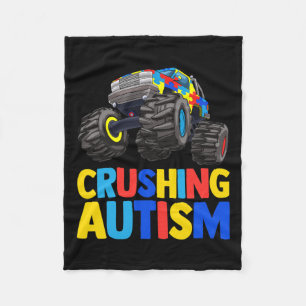 Cobertor De Velo Monster Truck Esmagando Autismo Autismo