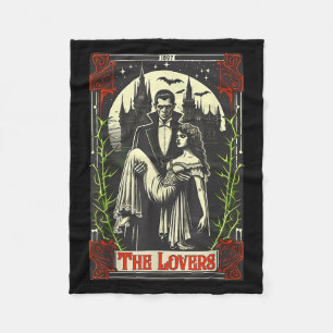 Cobertor De Velo Monstro Vamre Drácula e Noiva Os Amantes Tarot C