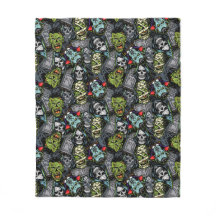 Monstros Assustadores de Halloween Zumbis Vampiros