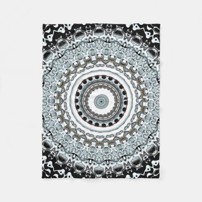 Cobertor De Velo Monstros Mandala 2 (Frente)