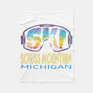 Cobertor De Velo Montanha Ski Schuss Férias de Esqui em Michigan 