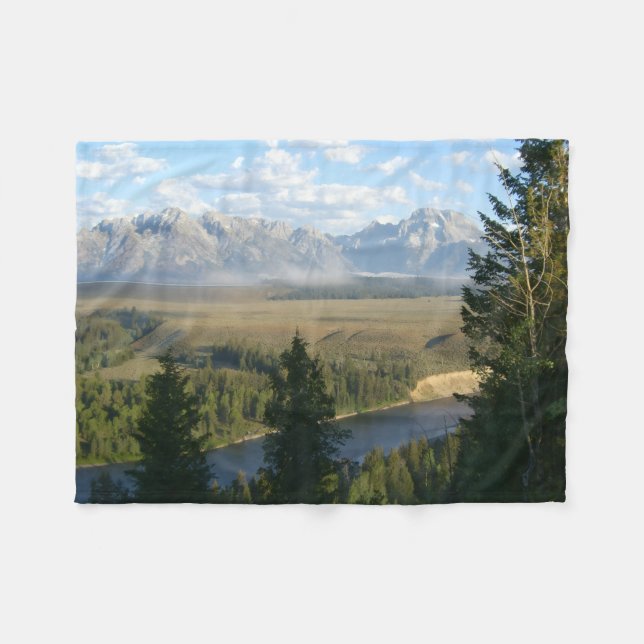 Cobertor De Velo Montanhas e Rio Jackson Hole (Frente (Horizontal))