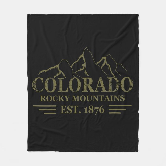 Cobertor De Velo Montanhas Rocky Colorado (Frente)