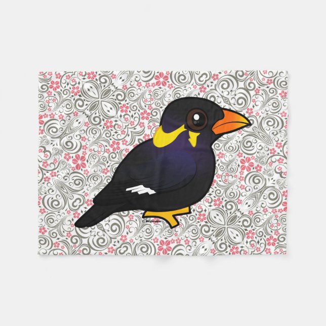 Cobertor De Velo Monte comum Myna de Birdorable (Frente (Horizontal))