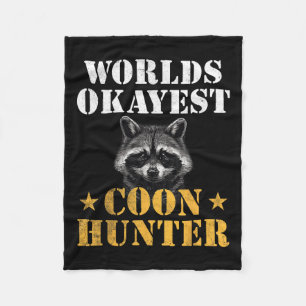 Cobertor De Velo Moon Hunter Funny Quote Raccoon