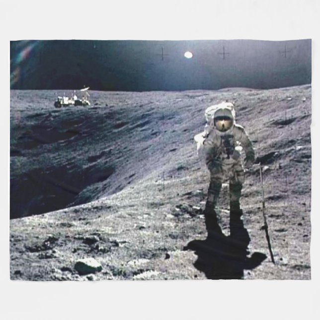 Cobertor De Velo MOON WALK Fleece Blanket (Frente (Horizontal))