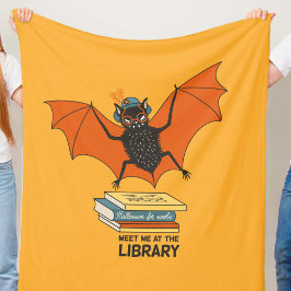 Cobertor De Velo Morcego Leitor | Bibliotecário Caprichoso com Livr