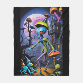 Cobertor De Velo Mordedor de Tornozelo em Shroom Town Pop Fantasia