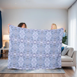 Cobertor De Velo Mosaico azul-gelo elegante, moderno