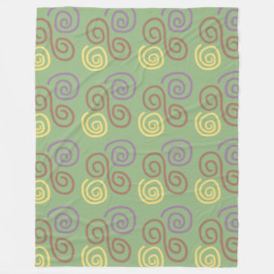 Cobertor De Velo Mosaico de espiral suave