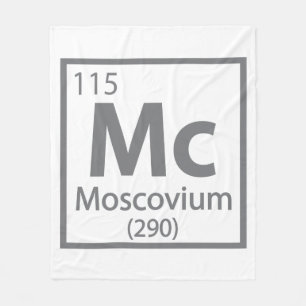 Cobertor De Velo Moscou - Mesa periódica russa da ciência