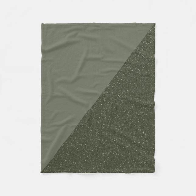 Cobertor De Velo Moss Green Fleece Personalizado (Frente)