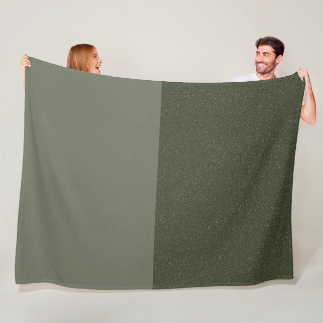 Cobertor De Velo Moss Green Textuturado Fleece Blanket - Personaliz (In Situ)