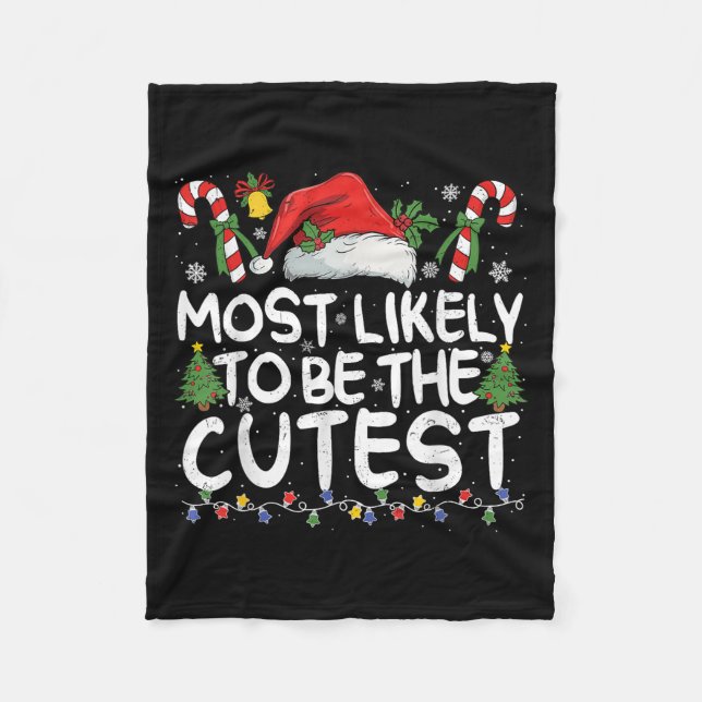 Cobertor De Velo Most Likely To Be The Cutest Matching Christmas  (Frente)