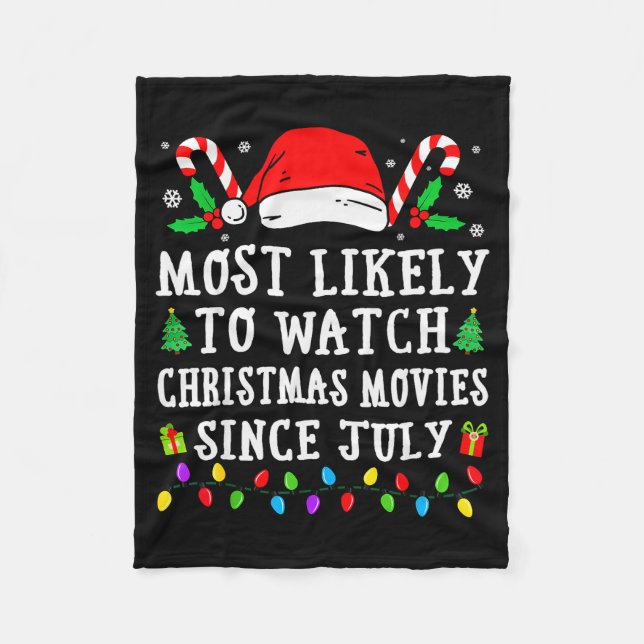Cobertor De Velo Most Likely To Watch Christmas Movies Since July C (Frente)