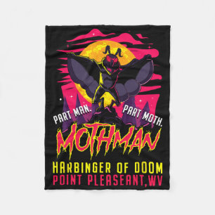 Cobertor De Velo Mothman Fun Cryptid Harbinger Part Man Part Moth
