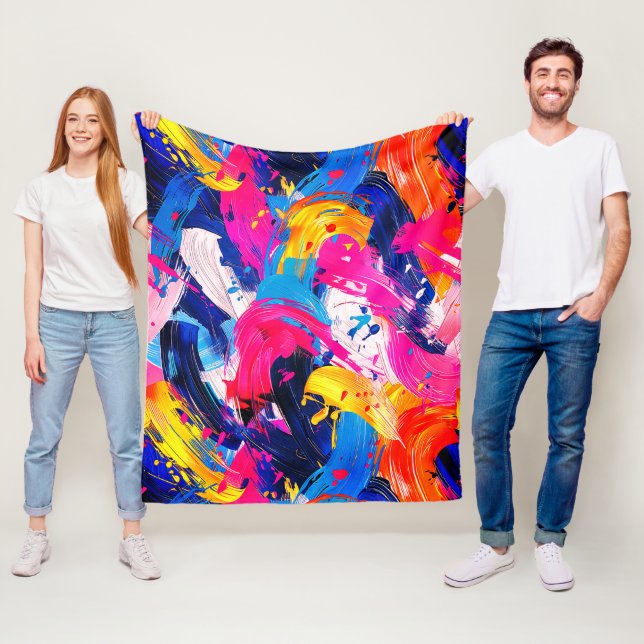 Cobertor De Velo motif coups de pinceaux (In Situ)