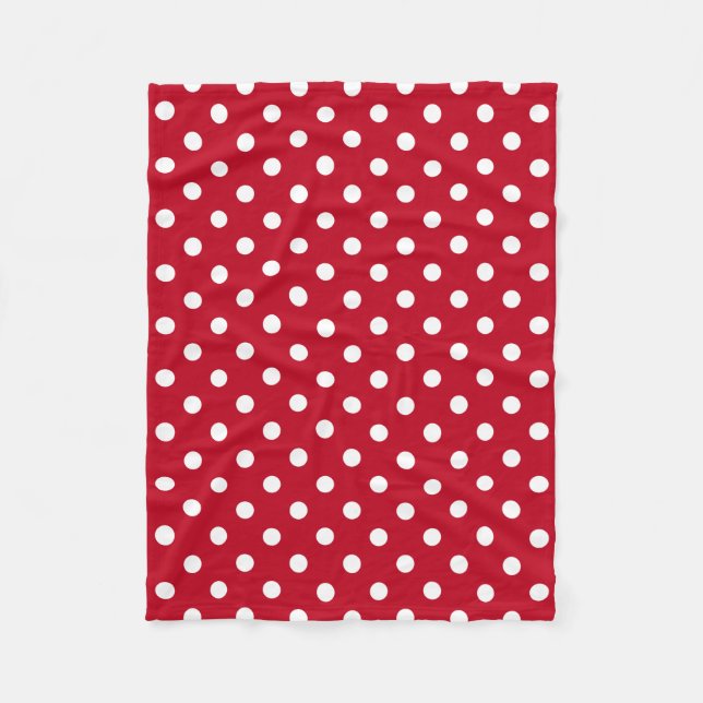 Cobertor De Velo Motif Pois Blanc Rouge et blanc (Frente)
