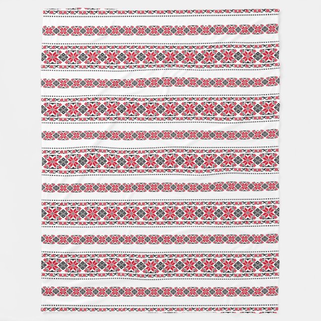 Cobertor De Velo Motif Tradicional Romeno "As Estrelas" (Frente)