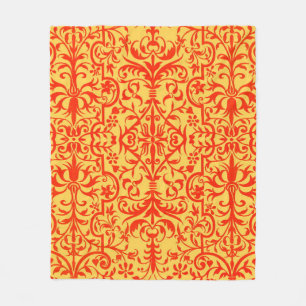 Cobertor De Velo Motif vitoriano em laranja