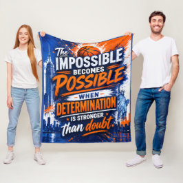 COBERTOR DE VELO MOTIVACIONAL INSPIRADO NO BASQUETE