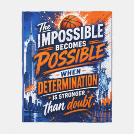 COBERTOR DE VELO MOTIVACIONAL INSPIRADO NO BASQUETE