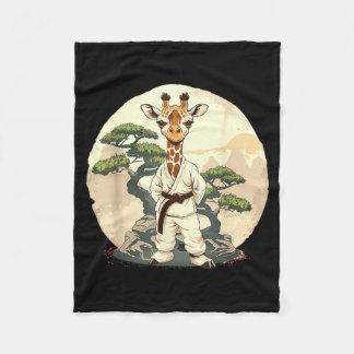 Cobertor De Velo Motivo de Girafa de Karatê Taekwondo Jiu-Jitsu Mma