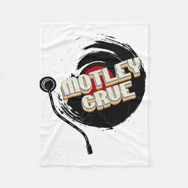 Cobertor De Velo Mötley Crüe Vinyl Vintage (Frente)