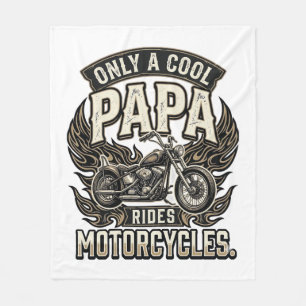 Cobertor De Velo Motocicleta Cool Papa Motociclista Vintage