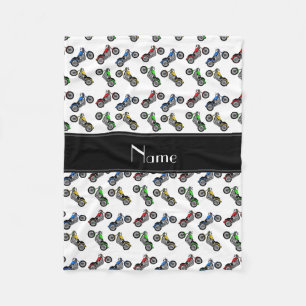 Cobertor De Velo Motocicletas brancas conhecidas personalizadas