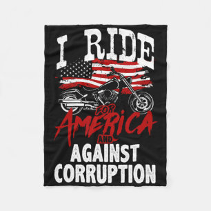 Cobertor De Velo Motociclista anti-Trump resiste contra protesto de