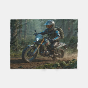 Cobertor De Velo Motocross Selvagem - Piloto de Dirtbike  