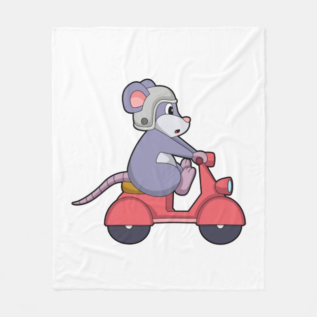 Cobertor De Velo Mouse como Biker com Patinete.PNG (Frente)