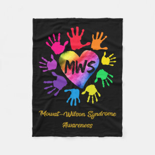 Cobertor De Velo Mowat Wilson Syndrome A Consciência Mãos Presente