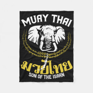 Cobertor De Velo Muay Thai Boxing Elephant Gift Artes Marciais