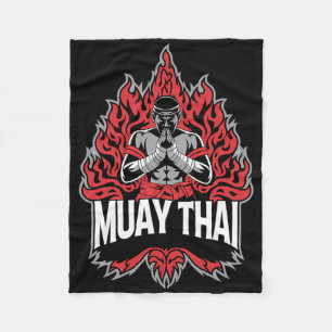 Cobertor De Velo Muay Thai Fighting - Thai Boxighter