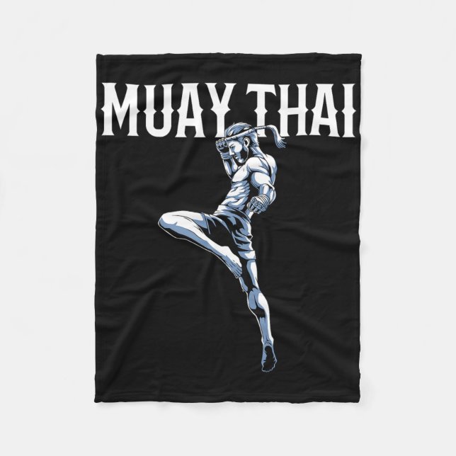 Cobertor De Velo Muay Thai - Tailandês Boxing E Kickboxing (Frente)