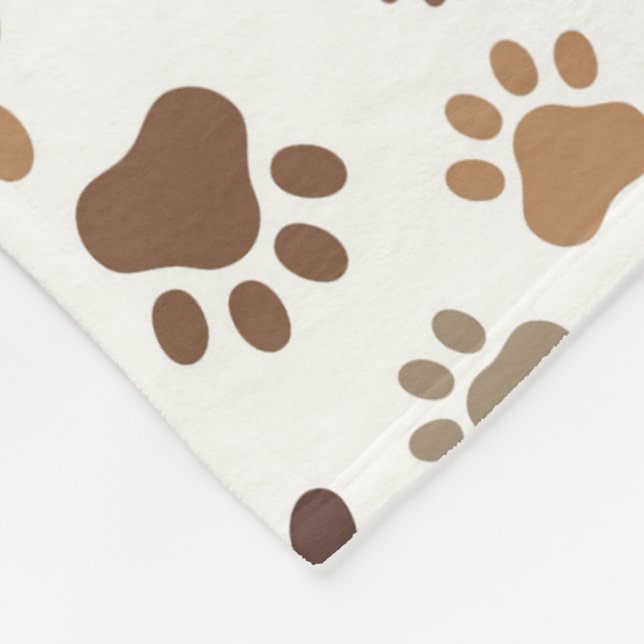 Cobertor De Velo Muddy Paw Prints Fleece Blanket (Quina)