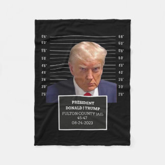 Cobertor De Velo Mug Shot Presidente Donald J Trump Mugshot 2023 Di