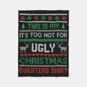 Cobertor De Velo Muito Quente Para Mulheres Camisola Feia De Natal 