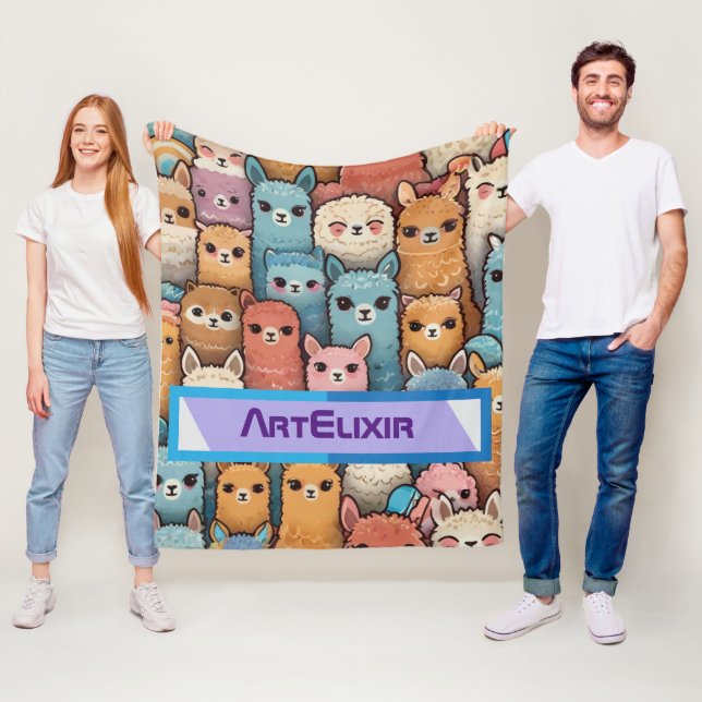 Cobertor De Velo Muitos Alpaca Llama (In Situ)