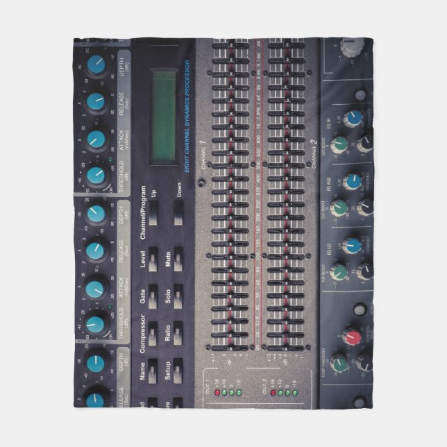 Cobertor De Velo Muitos botões do Mixer de Som Studio (Frente)