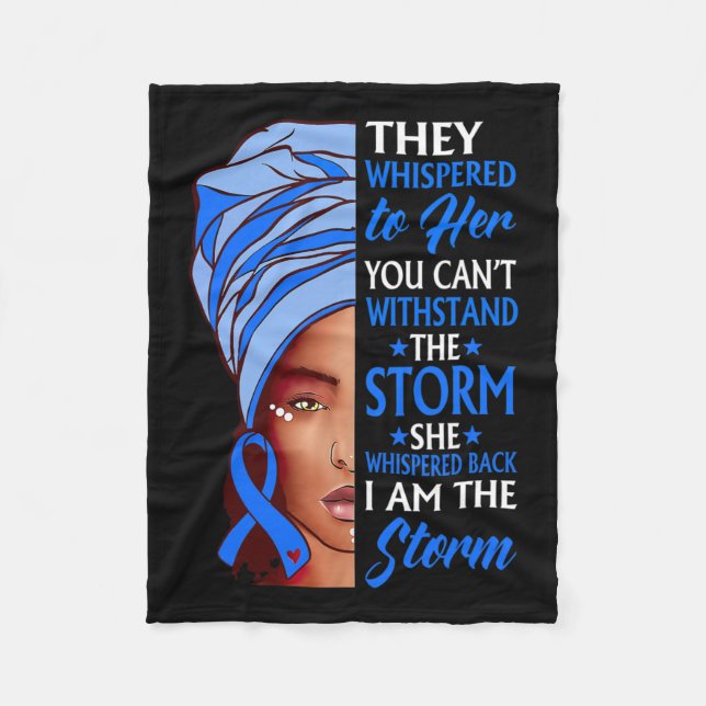 Cobertor De Velo Mulher Afro Eu Sou A Consciência Da Tempestade Hid (Frente)