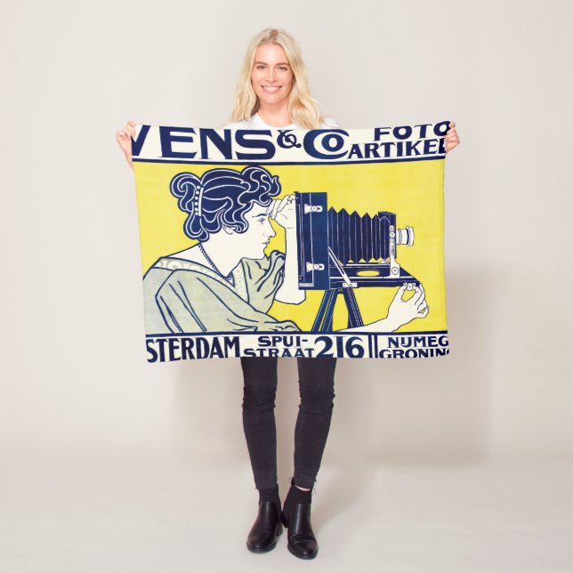 Cobertor De Velo Mulher-Câmera, Fotógrafo, Van Caspel (In Situ)