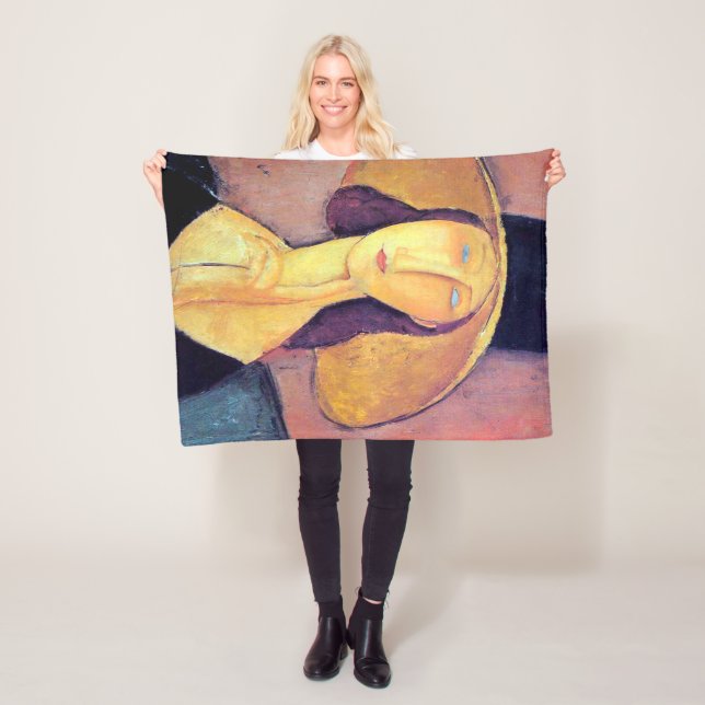 Cobertor De Velo Mulher com chapéu grande, Modigliani (In Situ)