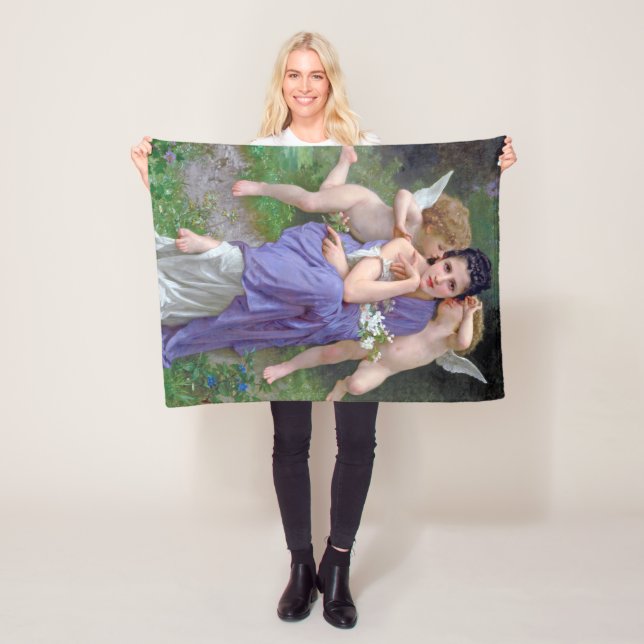 Cobertor De Velo Mulher com Cupido, Bouguereau (In Situ)