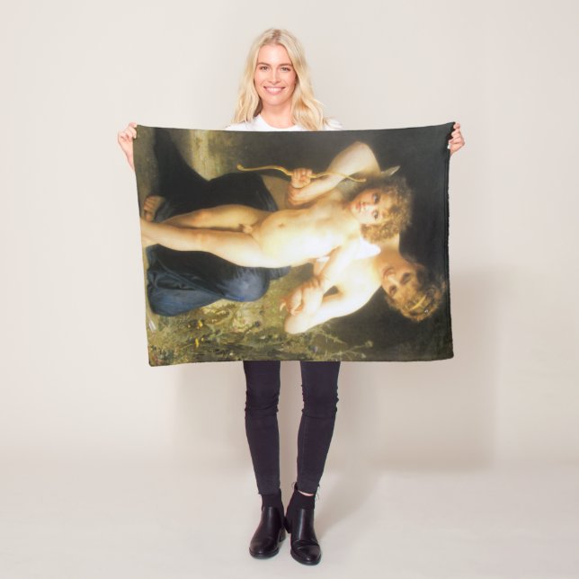 Cobertor De Velo Mulher com Cupido, Bouguereau (In Situ)