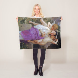 Cobertor De Velo Mulher com Cupido, Bouguereau