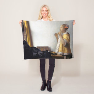 Cobertor De Velo Mulher com um Colar de Pérolas, Johannes Vermeer
