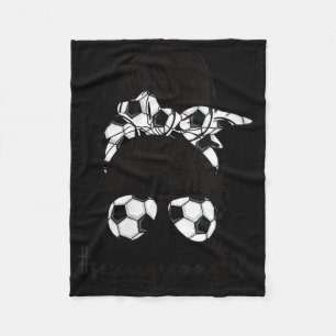 Cobertor De Velo Mulher Engraçada Jogador de Futebol do Grammy de V